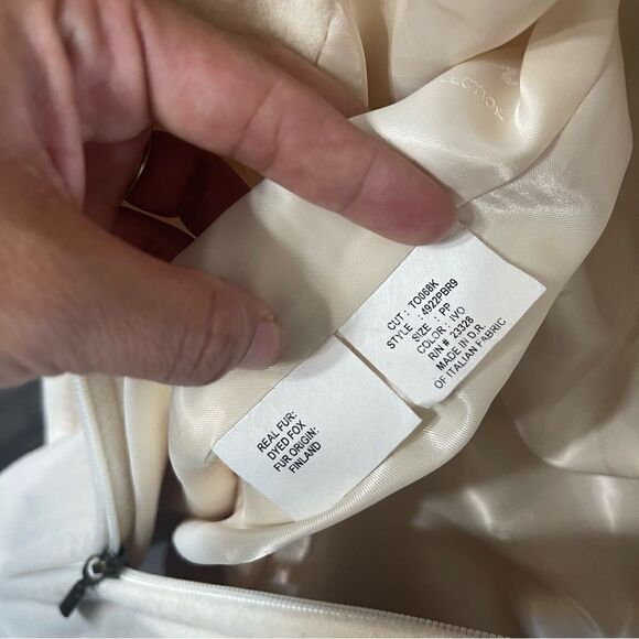 Sachi Collection Lambswool Fur Jacket size PP - Picture 3 of 7